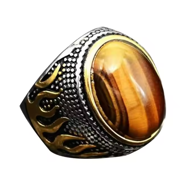 Men's Tigers Eye Ring