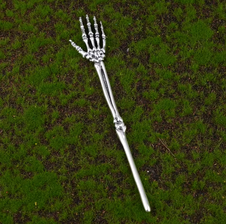 Skeleton Hand Hair Fork