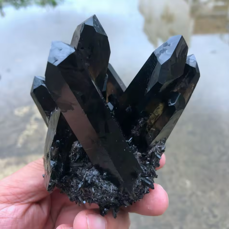 Tibetan Black Quartz Crystals