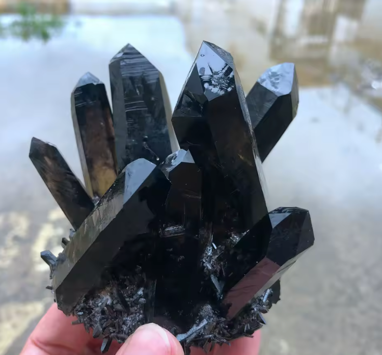 Tibetan Black Quartz Crystal