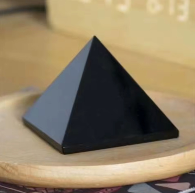 Black Obsidian Crystal Pyramid