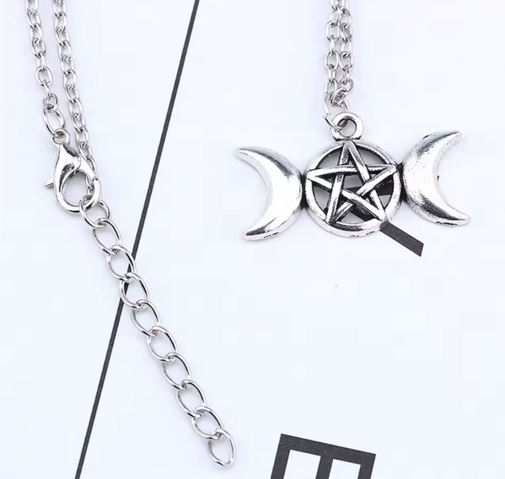 Buy Triple Moon Pentacle Necklace