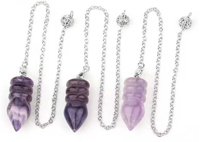 Amethsyt Crystal Pendulums