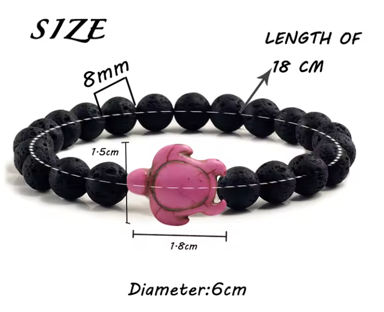 Buy Turtle Lava Rock Bracelets