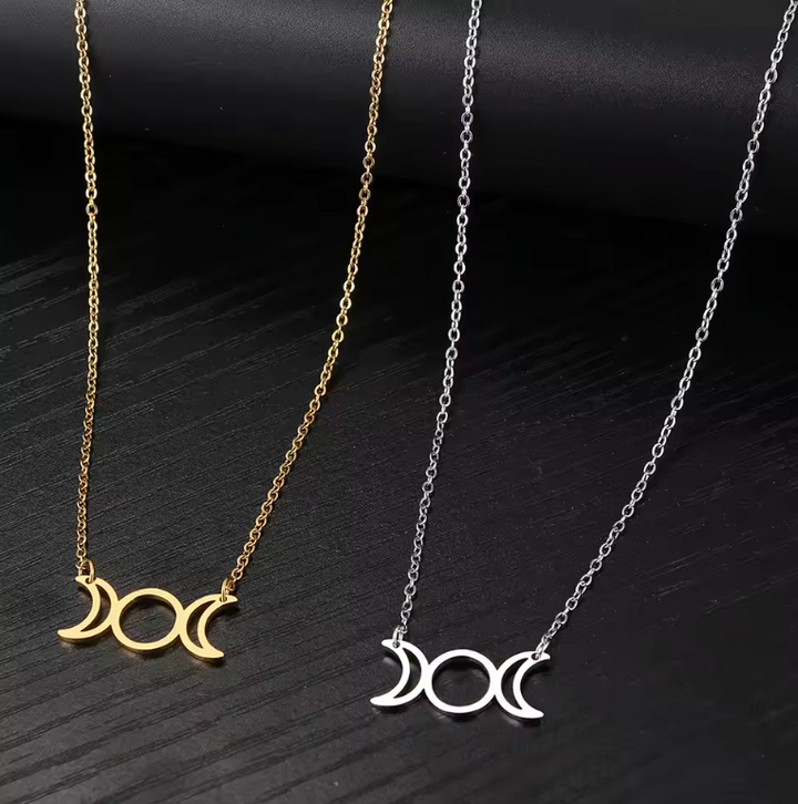 Triple Moon Necklaces