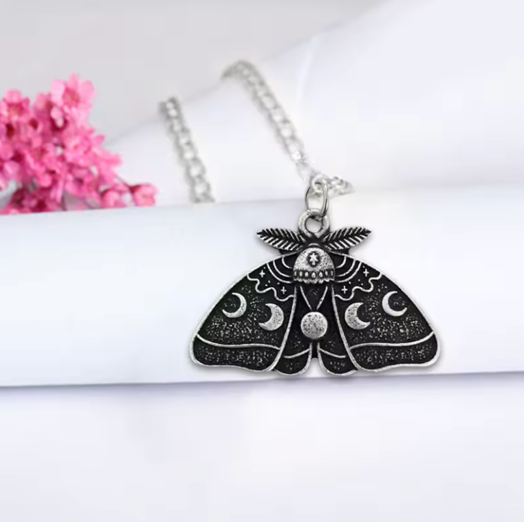 Buy Moth Moon Necklaces