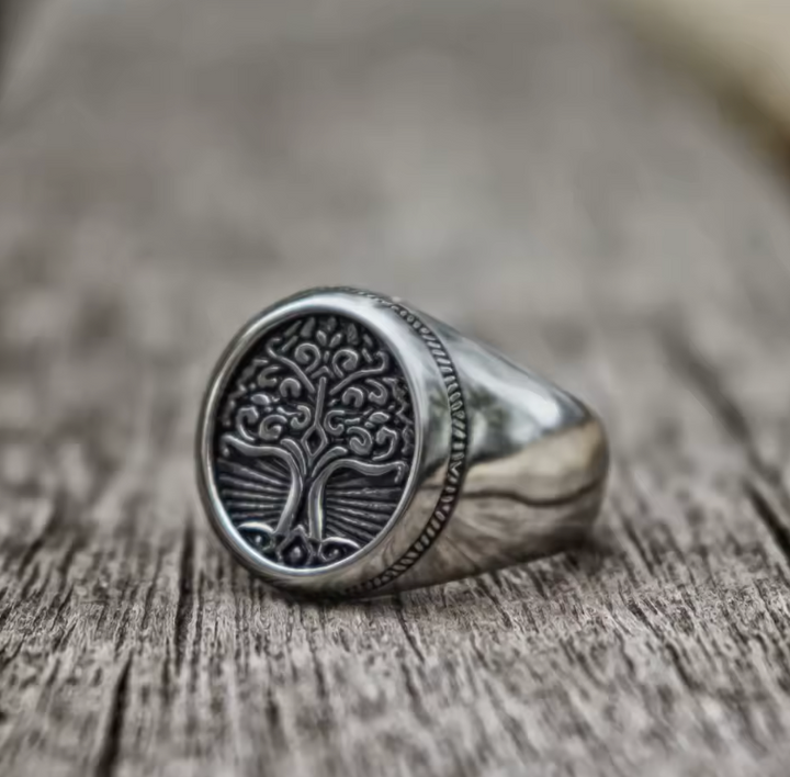 Men's Viking Celtic Tree of Life Ring