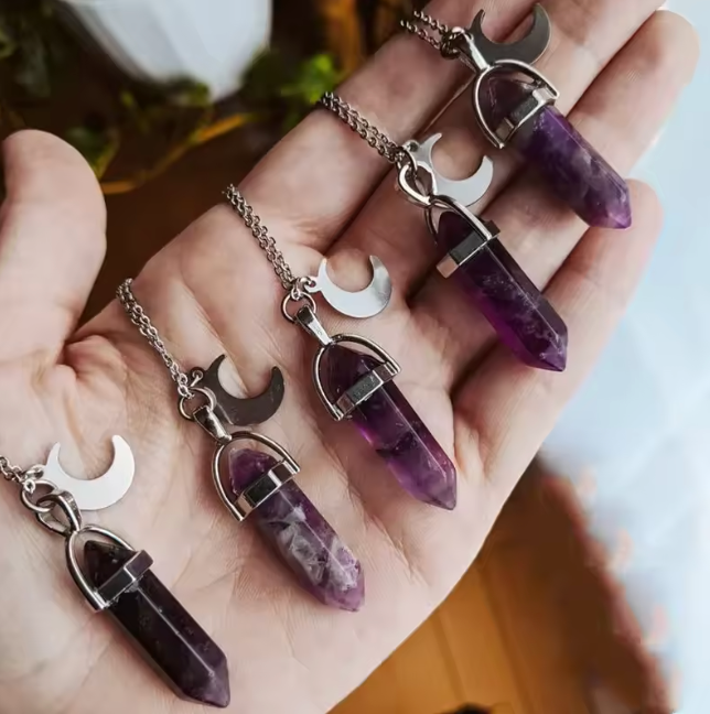 Buy Amethyst Moon Necklace