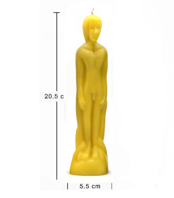 Yellow Male Figurine Candle