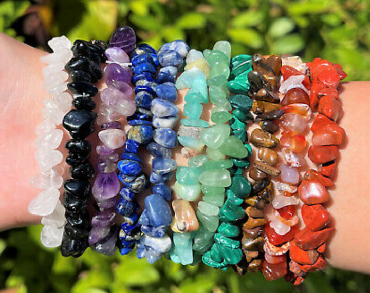 Crystal Chip Bead Bracelets