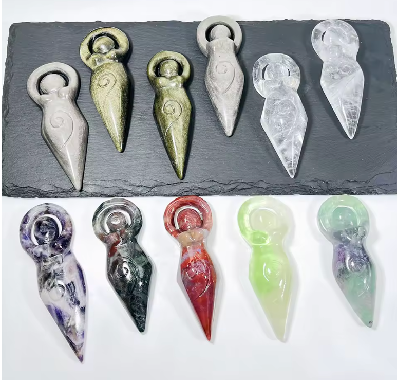 Crystal Goddess Figurines