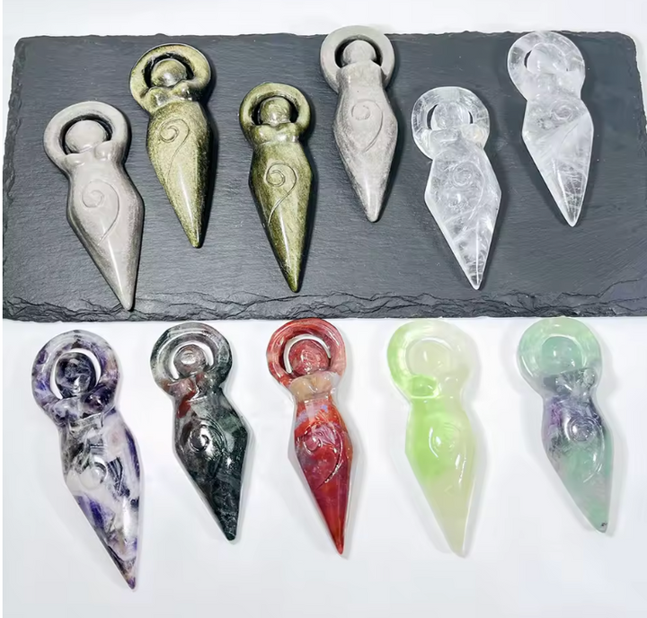 Crystal Goddess Figurines