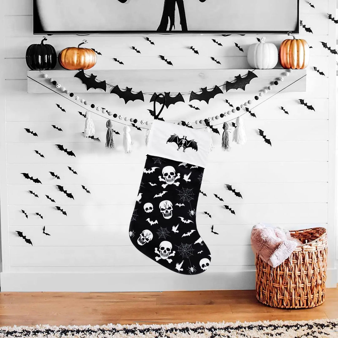 Skulls & Bats Christmas Stocking