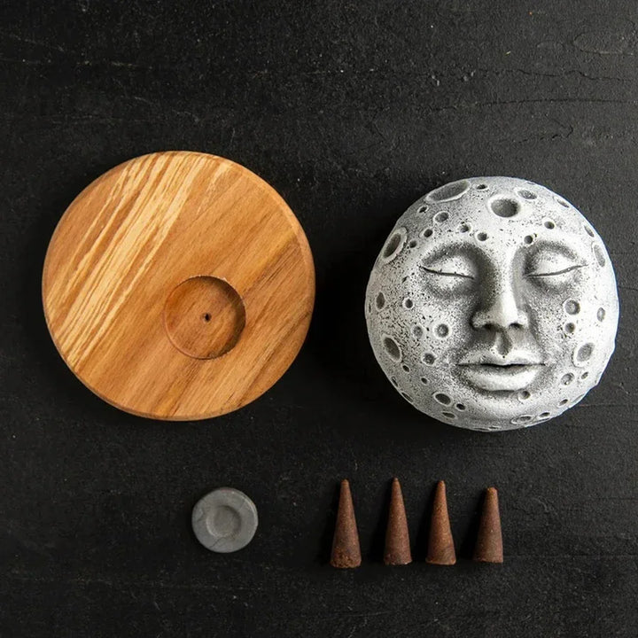 Moon Face Incense Burner | Green Witch Creations