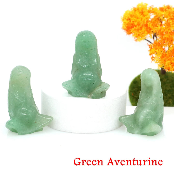 Green Aventurine Crystal Goddess Mother Earth Figurines | Green Witch Creations