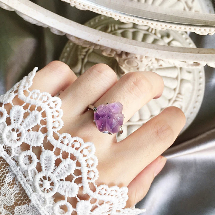 Buy Amethyst Cluster Ring