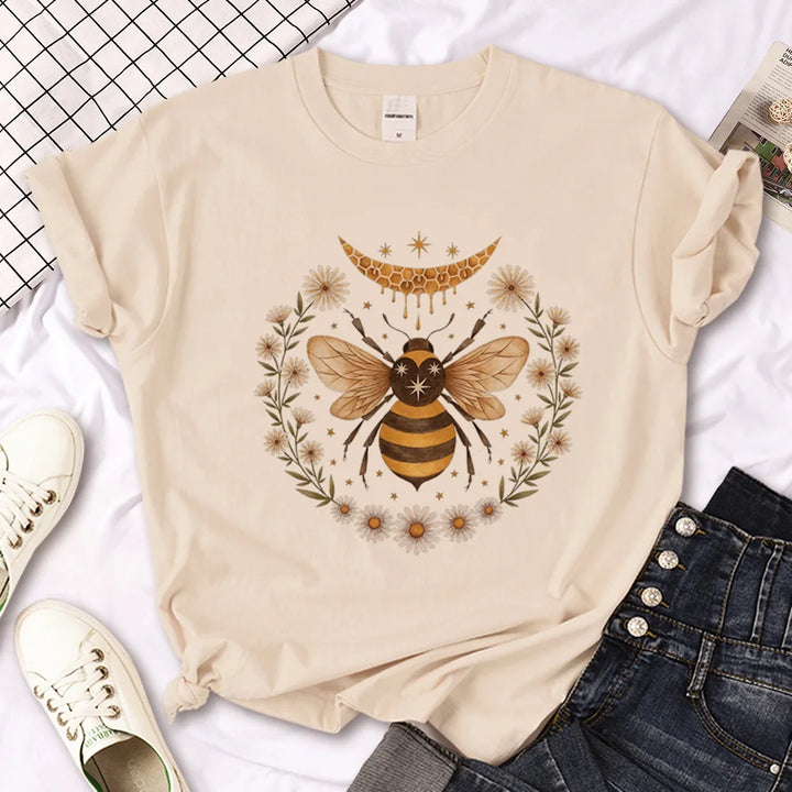 Bee Moon Flower T-Shirt | Green Witch Creations