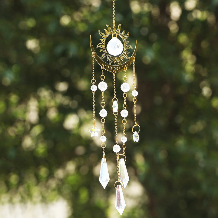 Moon Phase Crystal Sun Catcher | Green Witch Creations