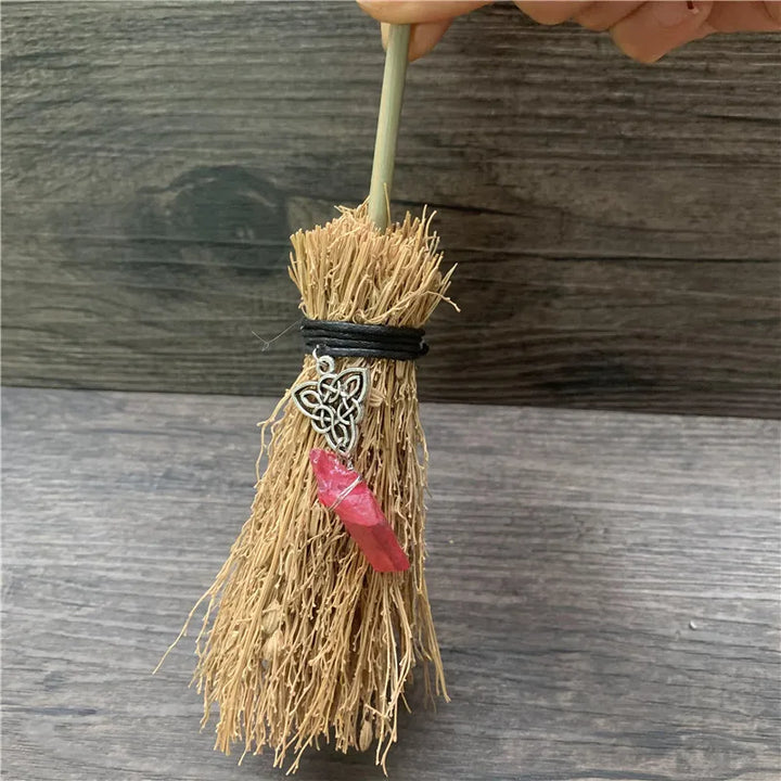 Mini Crystal Charm Broom For Sale | Green Witch Creations