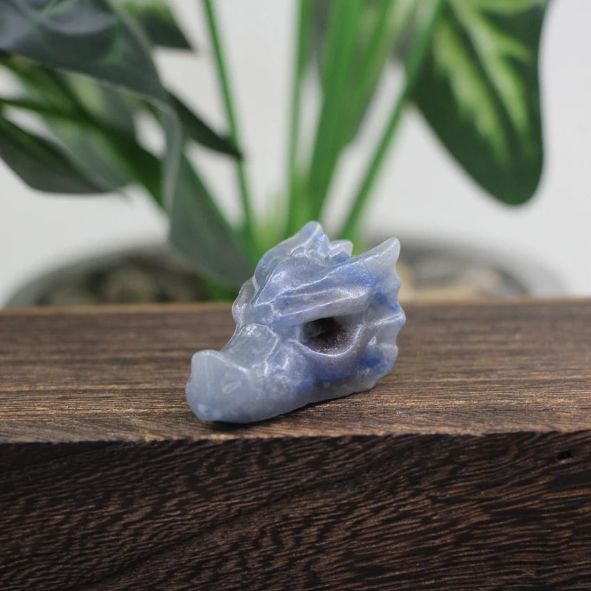 Sodalite Crystal Dragon Heads | Green Witch Creations