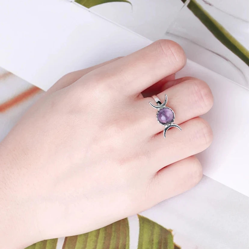 Buy Amethyst Moon Rings