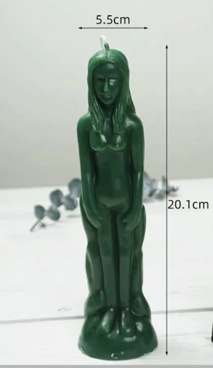 Female & Male Body Figurine Candle For Sale | Green Witch Creations