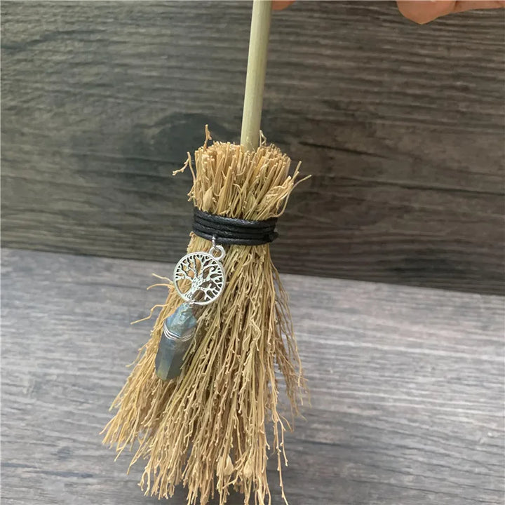 Mini Crystal Charm Broom For Sale | Green Witch Creations