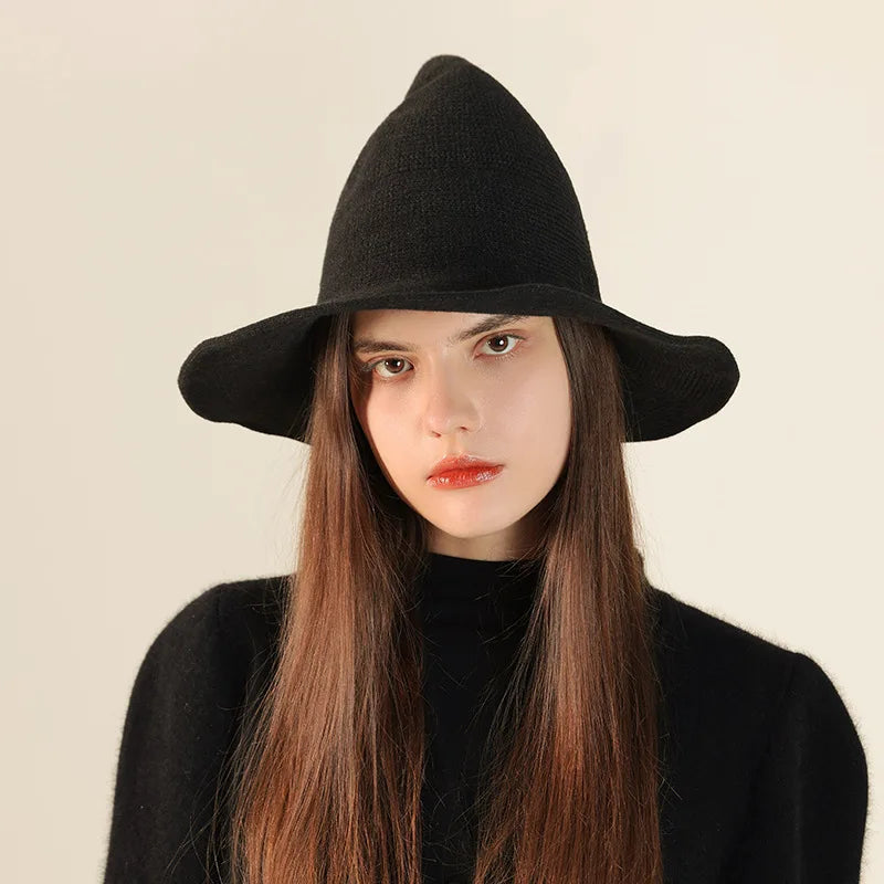 Black Wool Witch Hat For Sale Online | Green Witch Creations