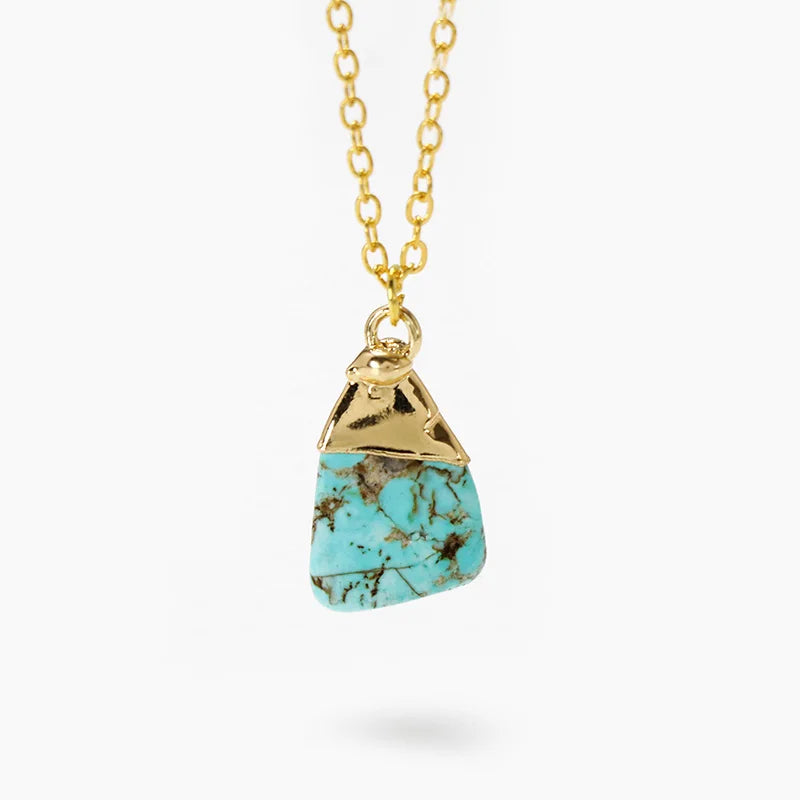 Turquoise Gold Necklaces For Sale | Green Witch Creations