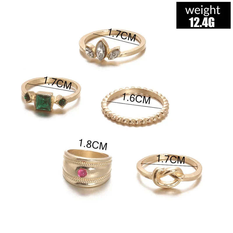 Bohemian Gypsy Witch Fashion Trendy Ring Sets | Green Witch Creations