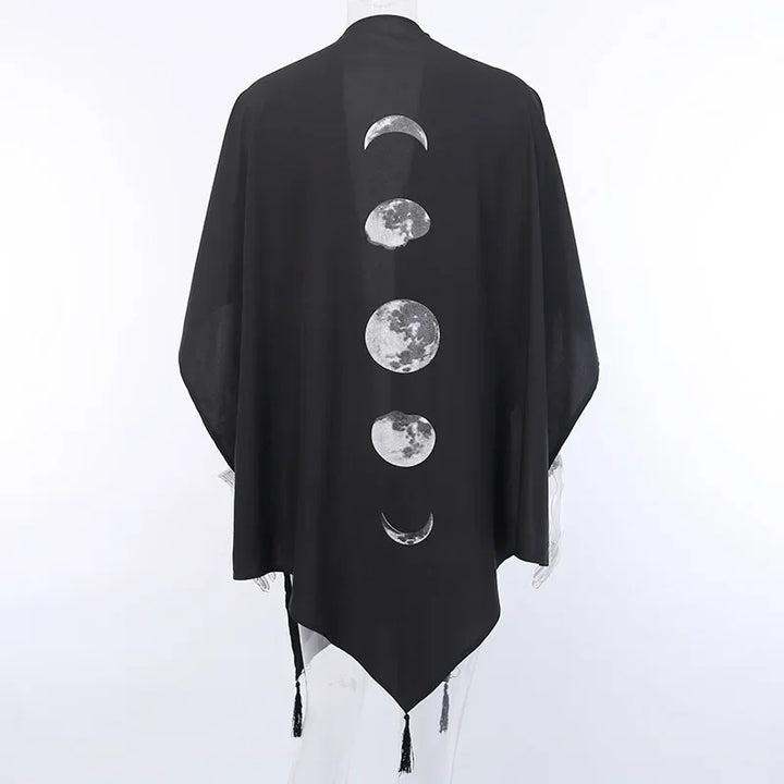 Moon Phase Tassel Shawl | Green Witch Creations