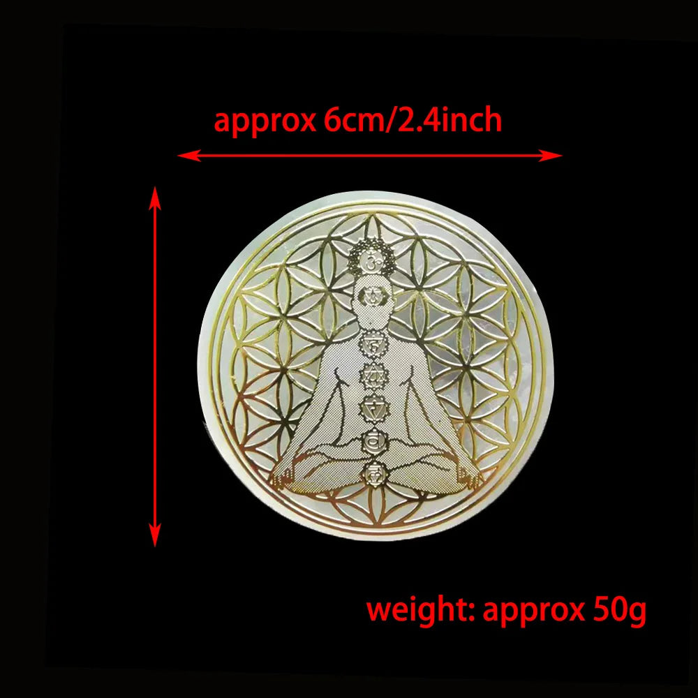 Selenite Disk Size