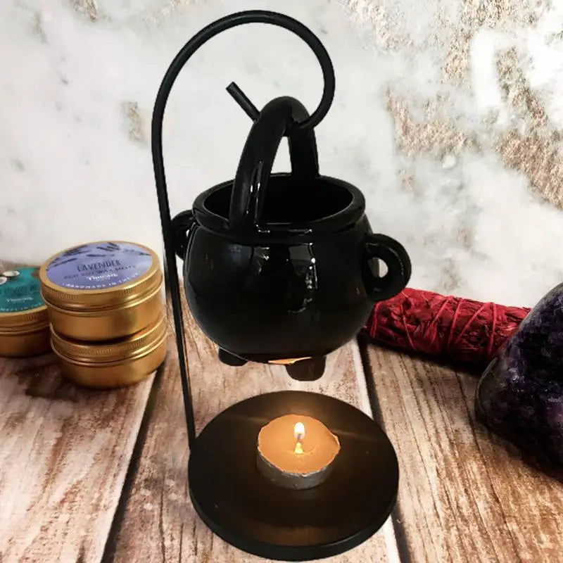 Hanging Cauldron Wax Burner For Sale | Green Witch Creations