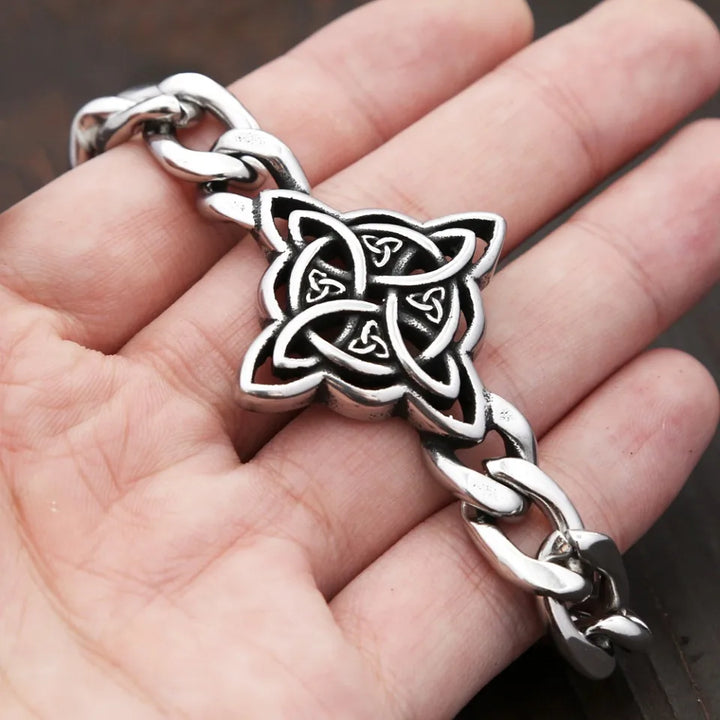 Men's Stainless Steel Nordic Viking Celtic Knot Bracelets For Sale | Green Witch Creations