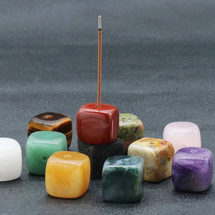 Stone Cube Incense Holder | Green Witch Creations