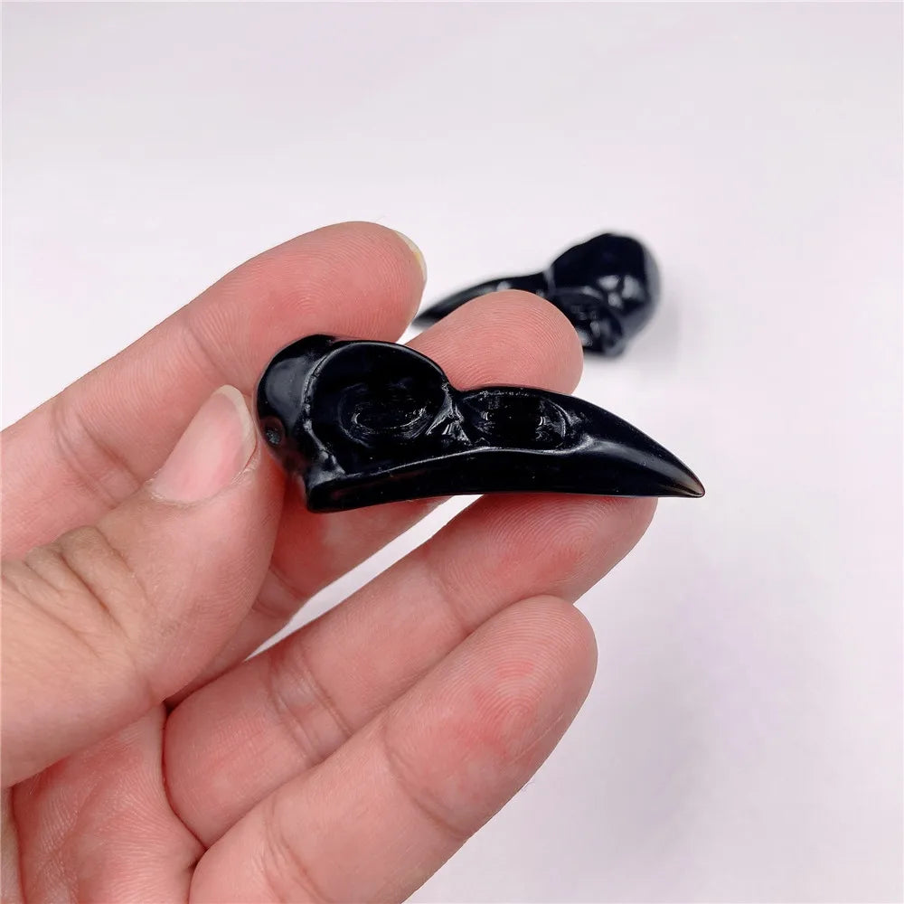 Black Obsidian Crow Skull For Sale Online | Green Witch Creations