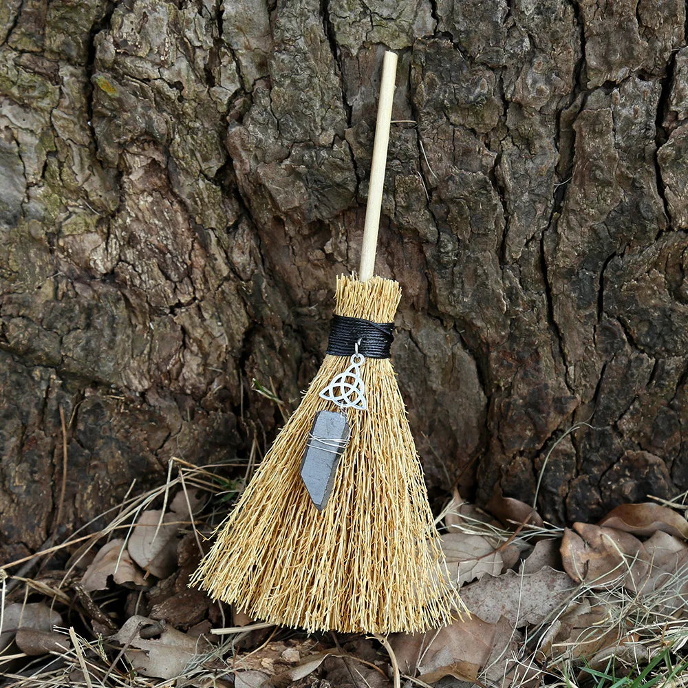 Mini Crystal Charm Brooms | Green Witch Creations