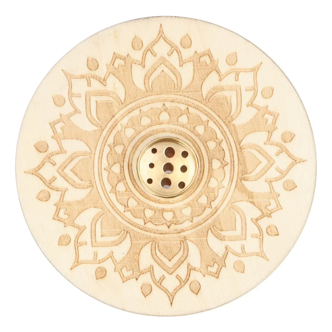 Mandala Wood Design Incense Holder | Green Witch Creations