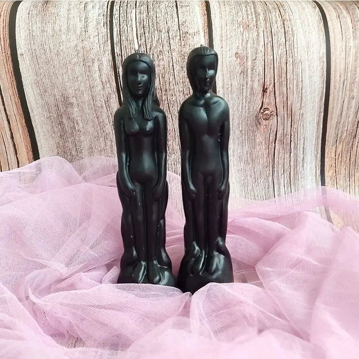 Female & Male Body Figurine Candle For Sale | Green Witch Creations