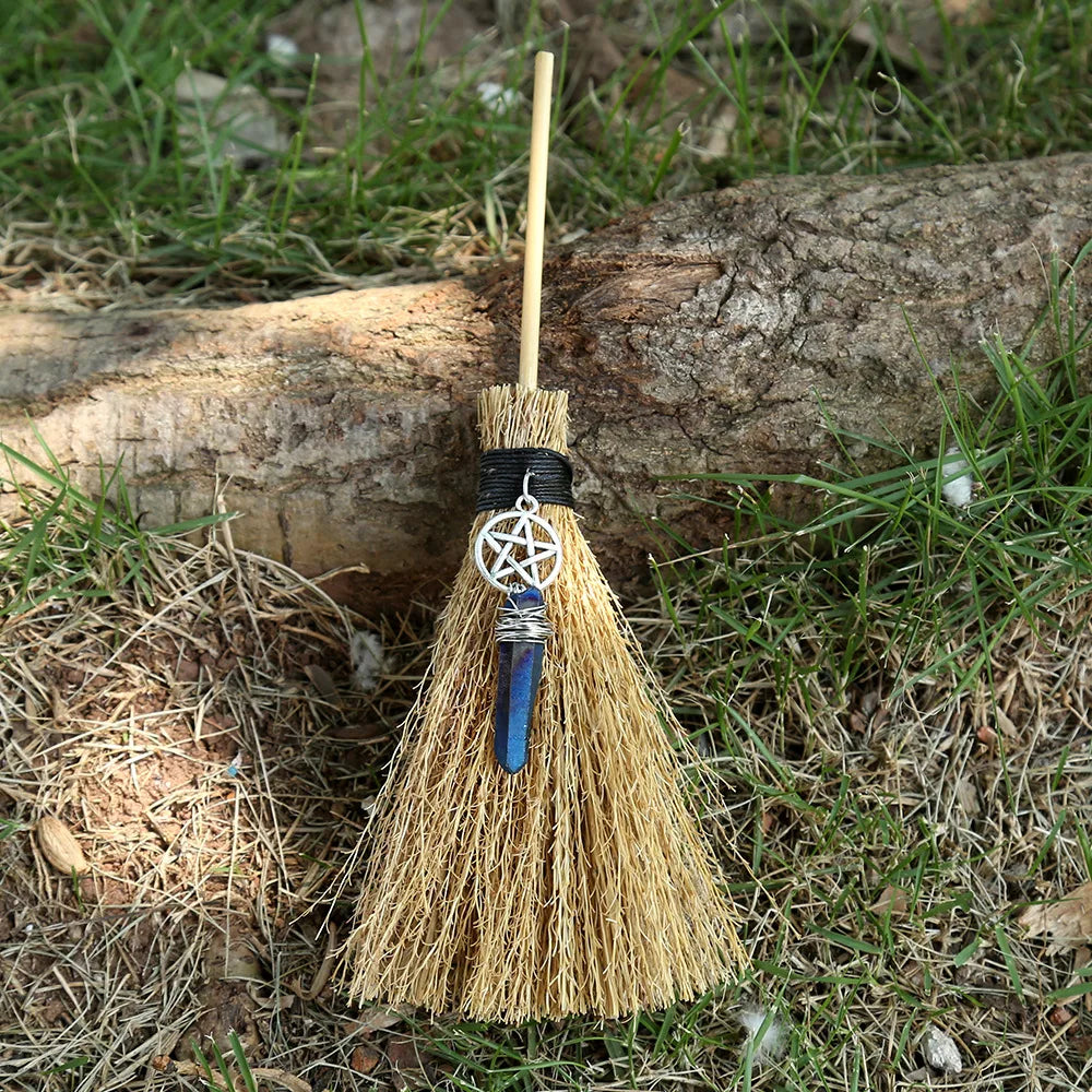 Mini Crystal Charm Brooms | Green Witch Creations