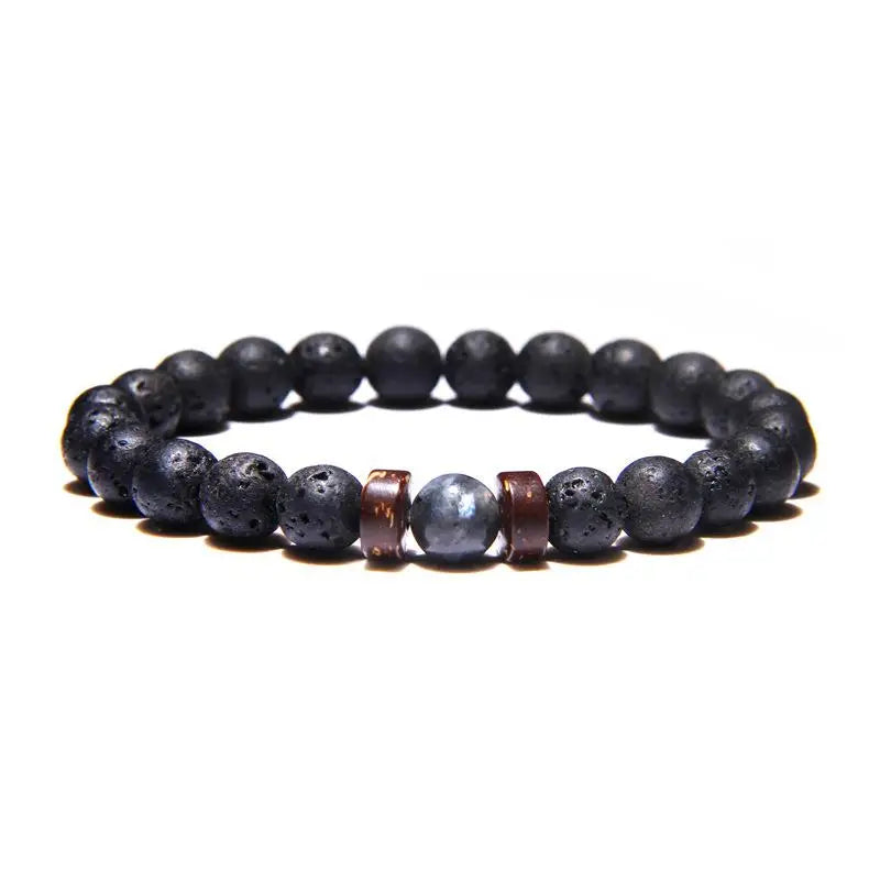 Men's Lava Rock Bead Bracelet