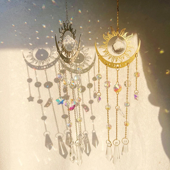 Moon Phase Crystal Sun Catcher | Green Witch Creations