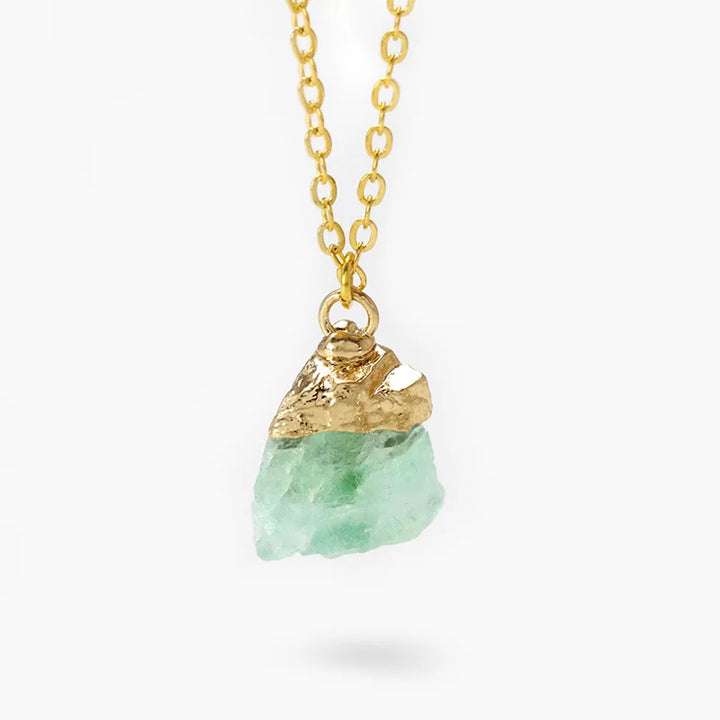 Green Fluorite Gold Necklaces For Sale | Green Witch Creations