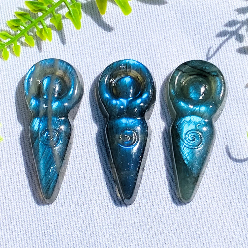 Labradorite Crystal Goddess Figurines