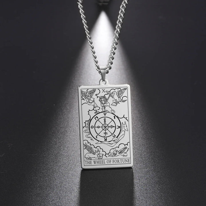 The Wheel of Fortune Tarot Card Necklaces | Green Witch Creations