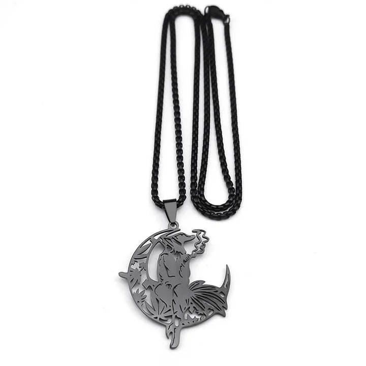 Smoking 420 Witch Necklace