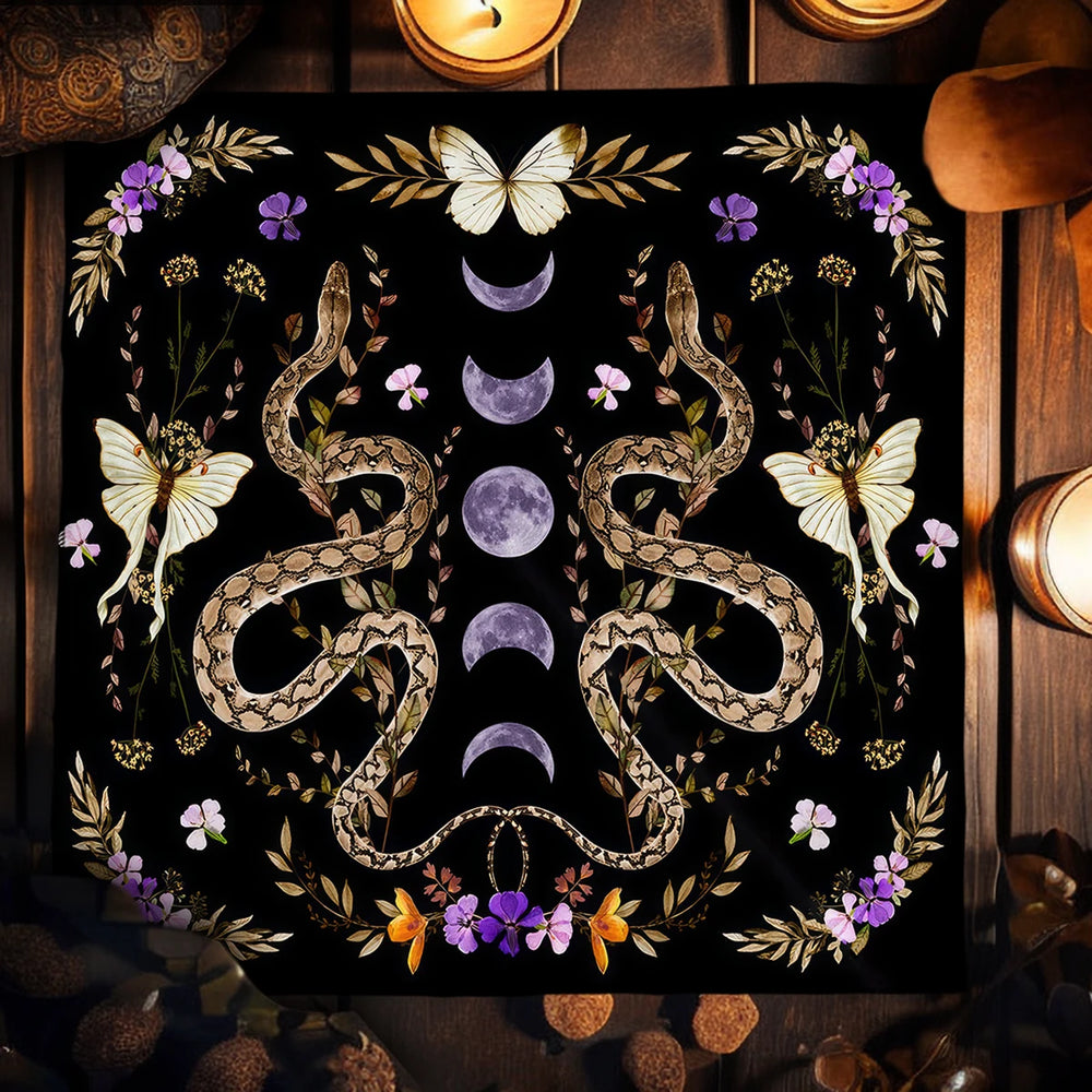 Snake Moon Altar Cloth