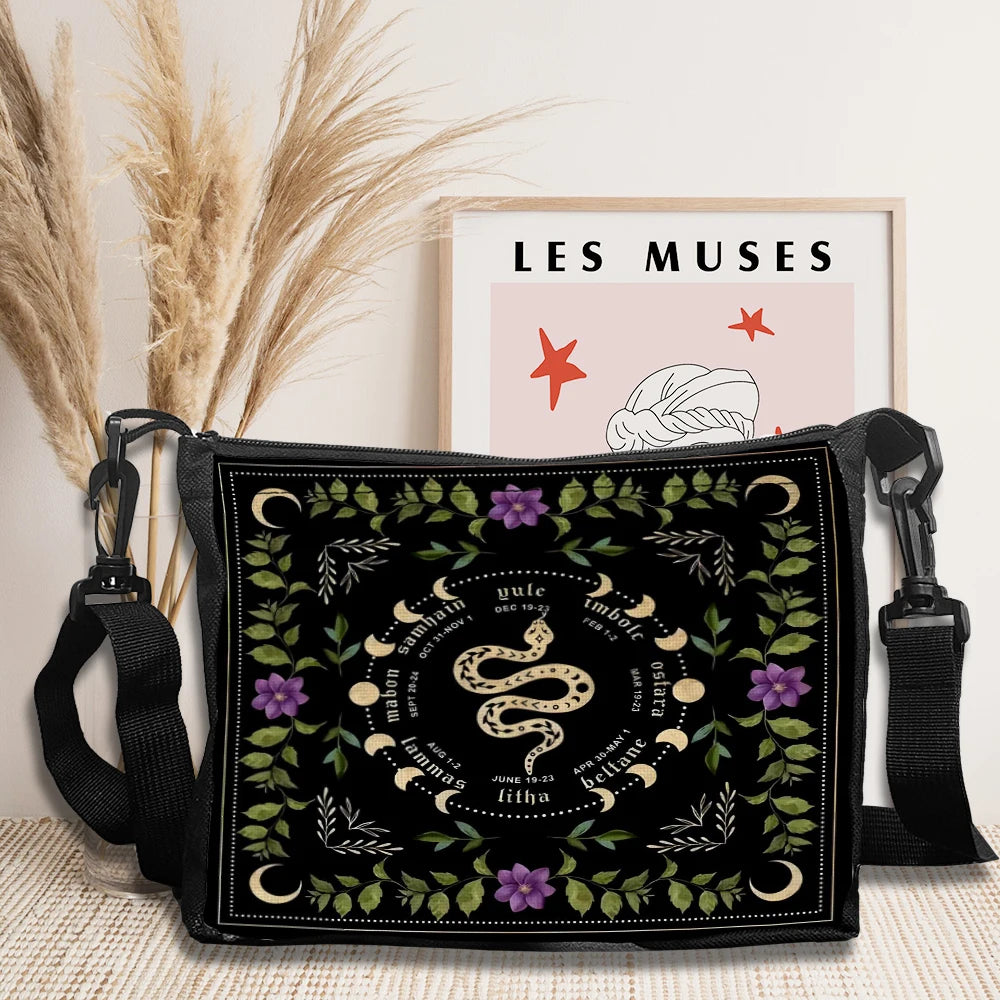 Snake Plant Moon Purse
