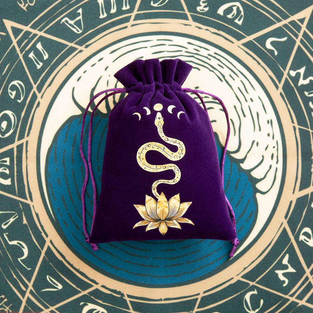 Snake Purple Tarot Storage Bags