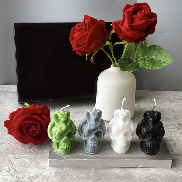 Snake Skull Witchcraft Candles